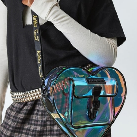 Dr Martens Transparent Heart-Shaped Backpack Crossbody Bag - Picture 7 of 16